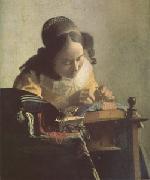 Jan Vermeer The Lacemaker (mk05) china oil painting reproduction